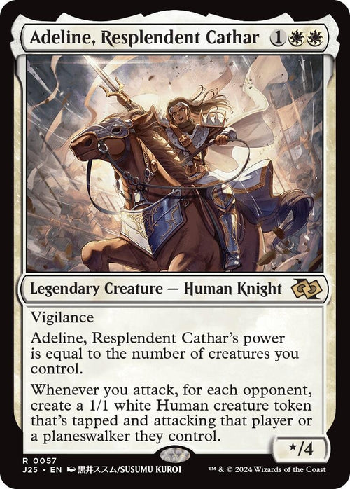 Image for Adeline, Resplendent Cathar (Anime) (57) (Foundations Jumpstart) - Magic: The Gathering