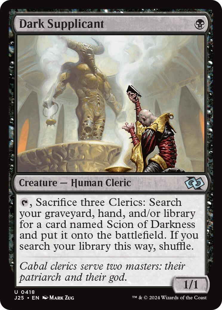 Image for Dark Supplicant (418) (Foundations Jumpstart) - Magic: The Gathering