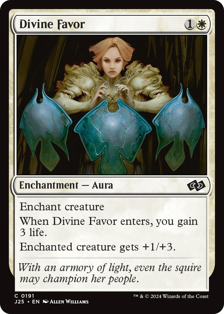 Image for Divine Favor (191) (Foundations Jumpstart) - Magic: The Gathering