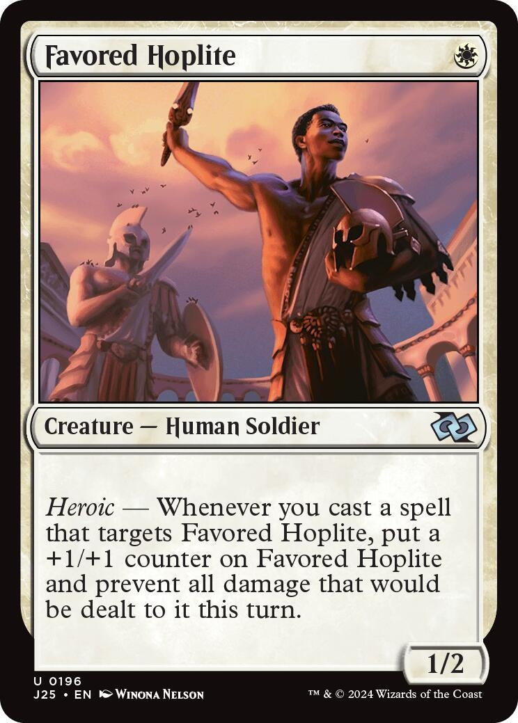 Image for Favored Hoplite (196) (Foundations Jumpstart) - Magic: The Gathering