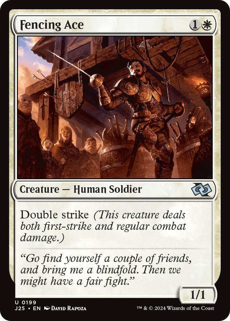 Image for Fencing Ace (199) (Foundations Jumpstart) - Magic: The Gathering