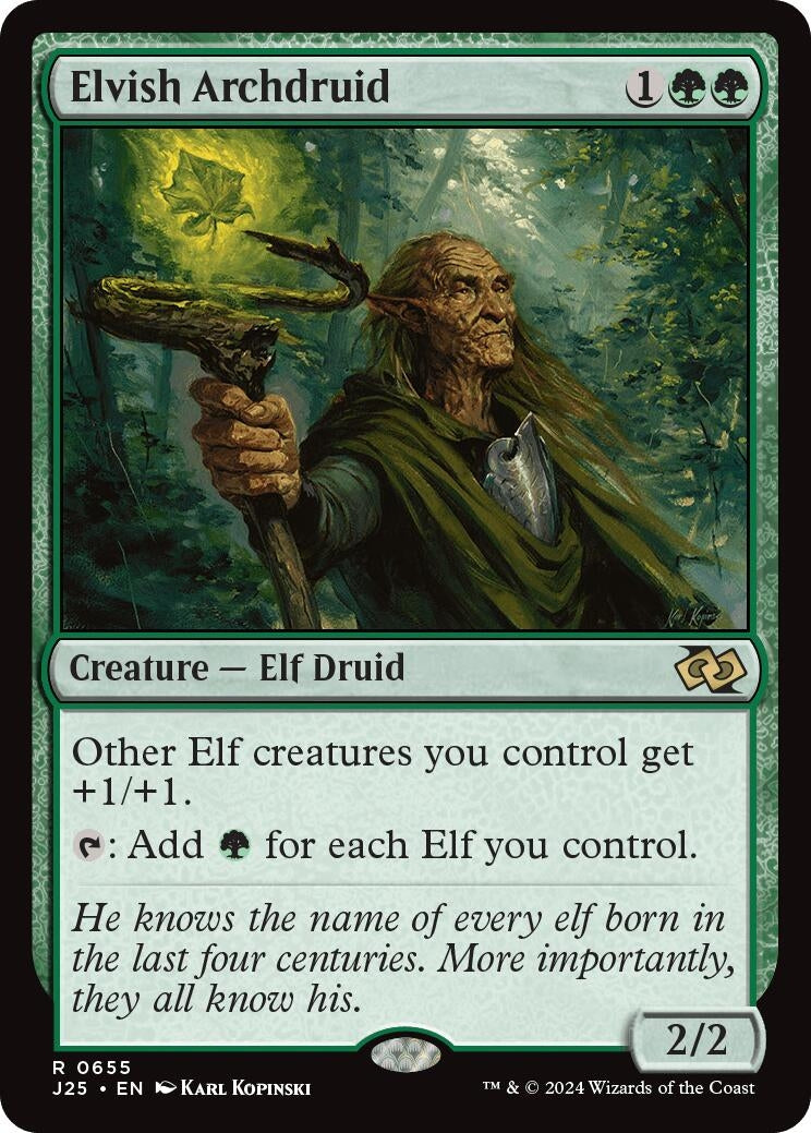 Image for Elvish Archdruid (655) (Foundations Jumpstart) - Magic: The Gathering