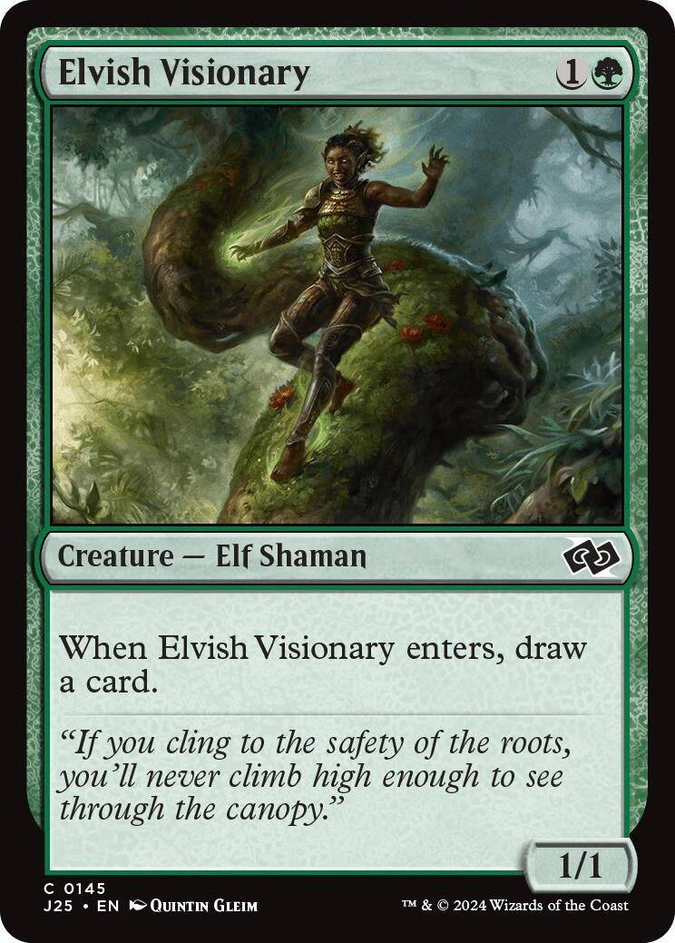 Image for Elvish Visionary (145) (Foundations Jumpstart) - Magic: The Gathering
