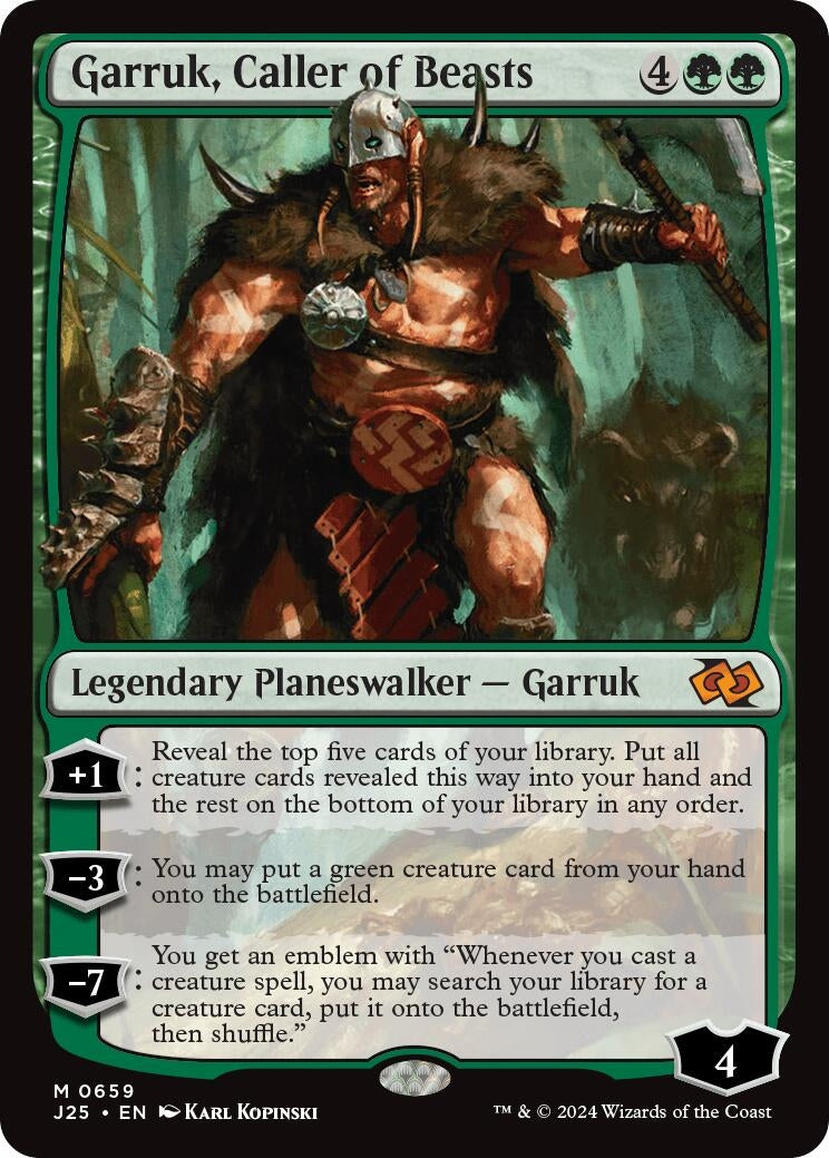 Image for Garruk, Caller of Beasts (659) (Foundations Jumpstart) - Magic: The Gathering