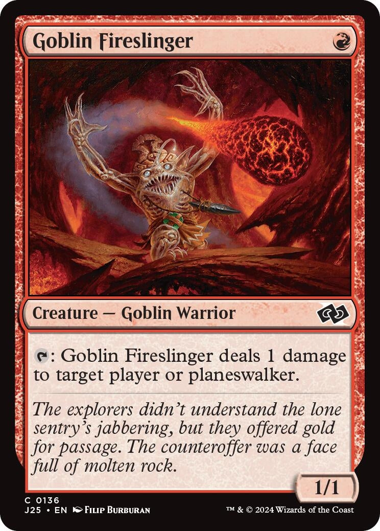 Image for Goblin Fireslinger (136) (Foundations Jumpstart) - Magic: The Gathering