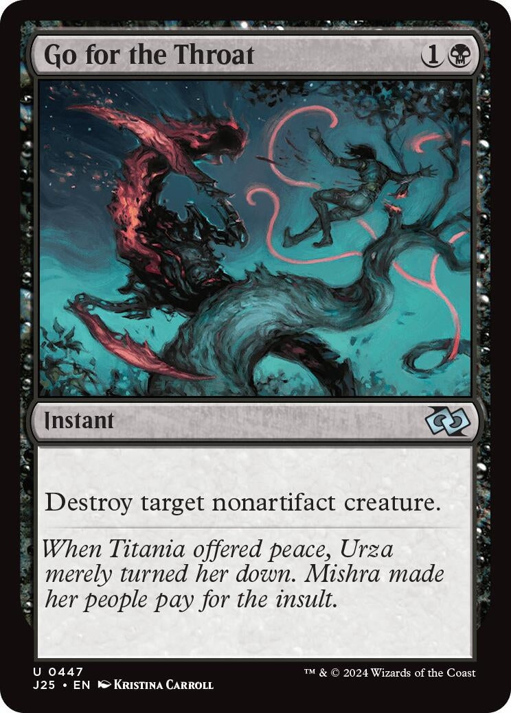 Image for Go for the Throat (447) (Foundations Jumpstart) - Magic: The Gathering