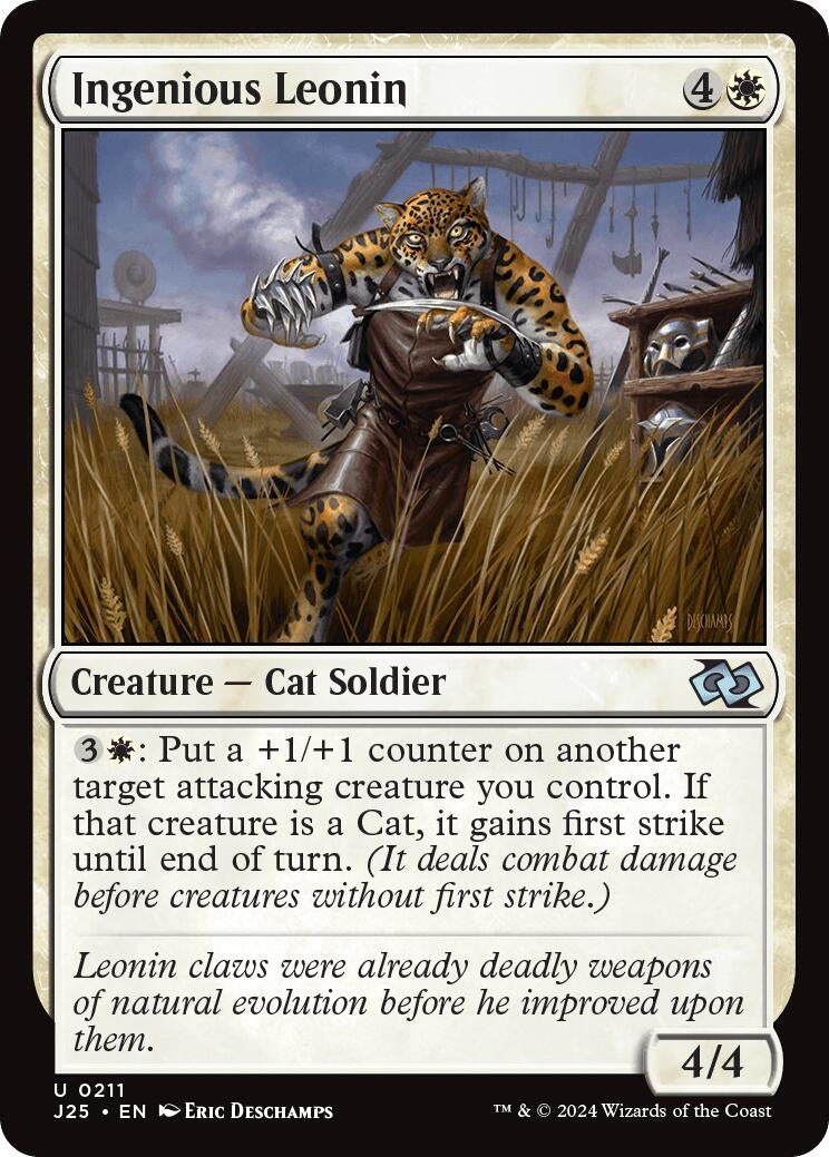 Image for Ingenious Leonin (211) (Foundations Jumpstart) - Magic: The Gathering