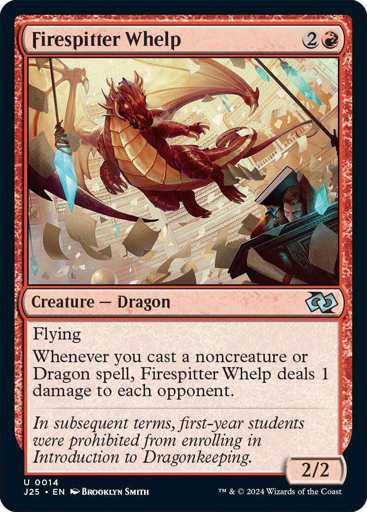 Image for Firespitter Whelp (14) (Foundations Jumpstart) - Magic: The Gathering