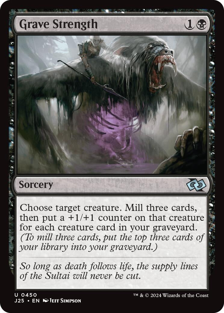 Image for Grave Strength (450) (Foundations Jumpstart) - Magic: The Gathering
