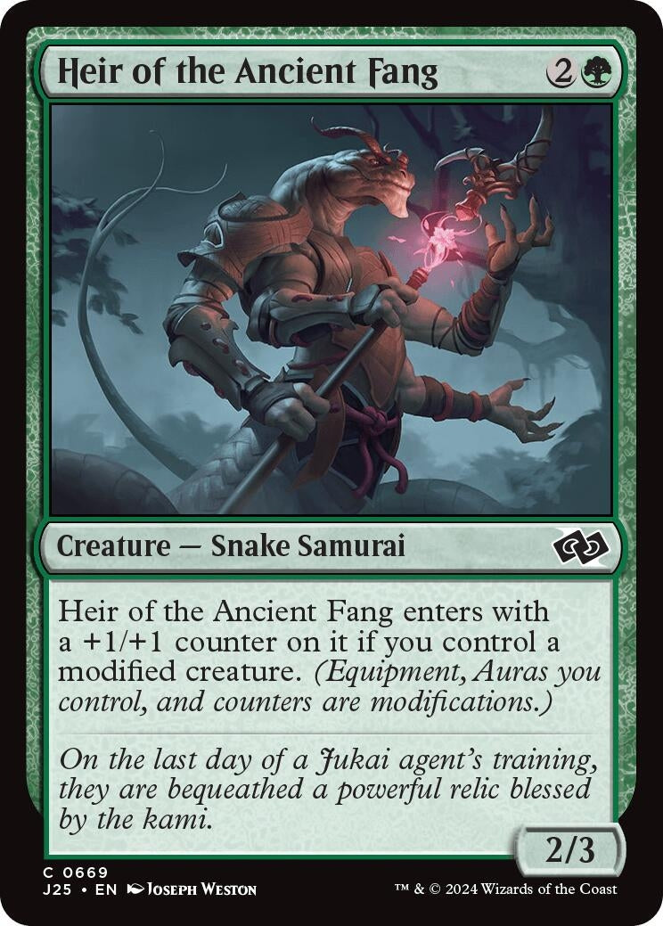 Image for Heir of the Ancient Fang (669) (Foundations Jumpstart) - Magic: The Gathering