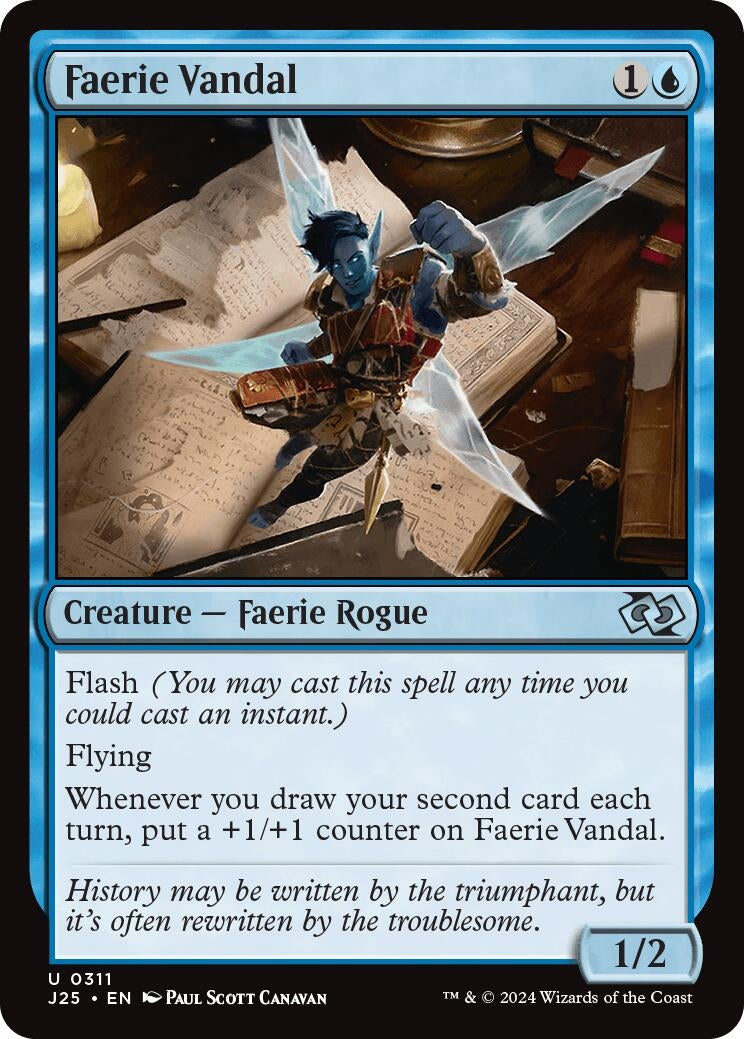 Image for Faerie Vandal (311) (Foundations Jumpstart) - Magic: The Gathering