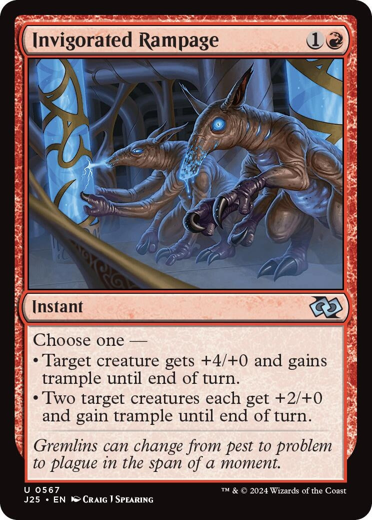 Image for Invigorated Rampage (567) (Foundations Jumpstart) - Magic: The Gathering