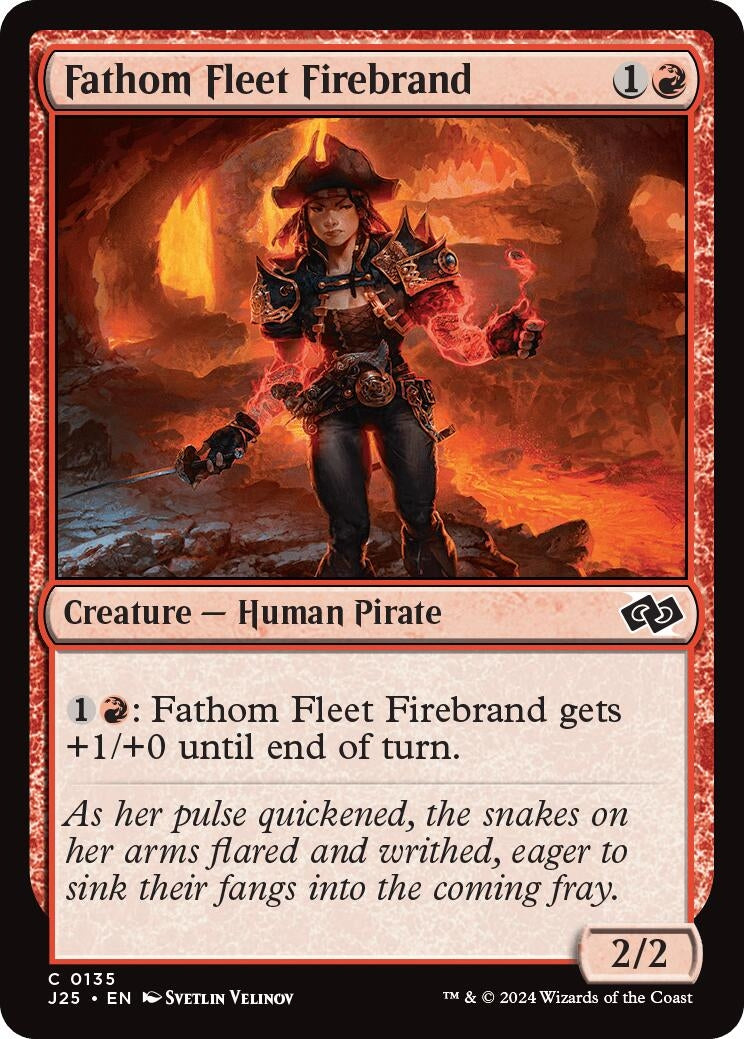 Image for Fathom Fleet Firebrand (135) (Foundations Jumpstart) - Magic: The Gathering