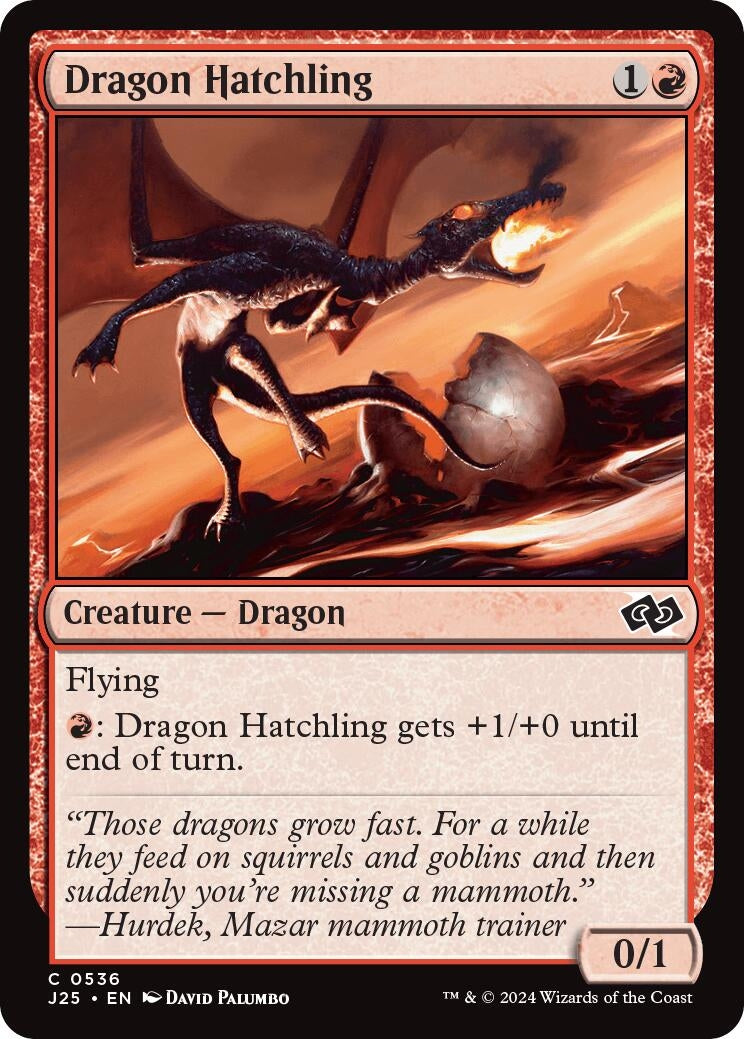 Image for Dragon Hatchling (536) (Foundations Jumpstart) - Magic: The Gathering