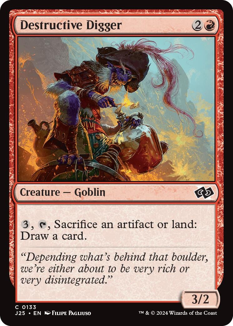 Image for Destructive Digger (133) (Foundations Jumpstart) - Magic: The Gathering