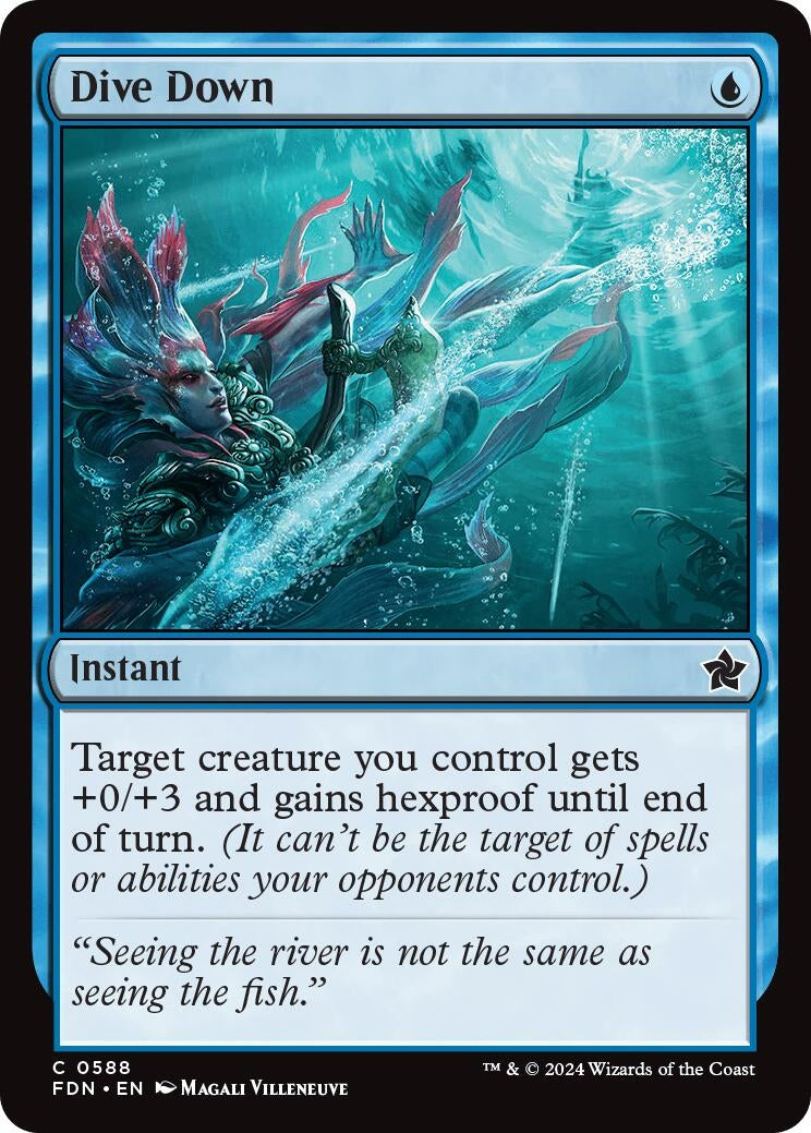 Image for Dive Down (588) (Foundations) - Magic: The Gathering