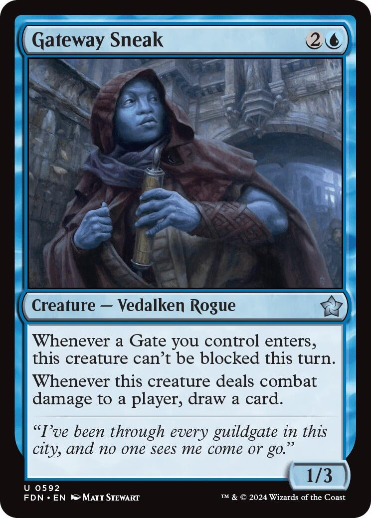 Image for Gateway Sneak (592) (Foundations) - Magic: The Gathering