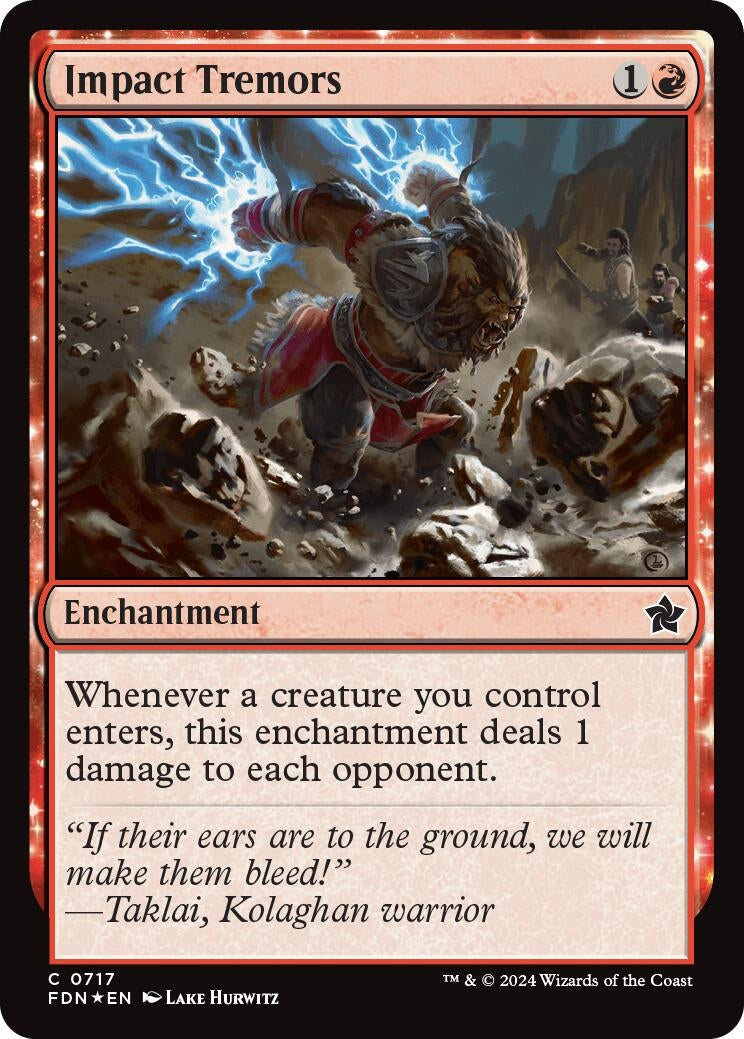 Image for Impact Tremors (717) (Foundations) - Magic: The Gathering