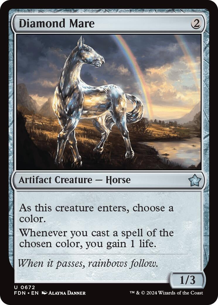 Image for Diamond Mare (672) (Foundations) - Magic: The Gathering