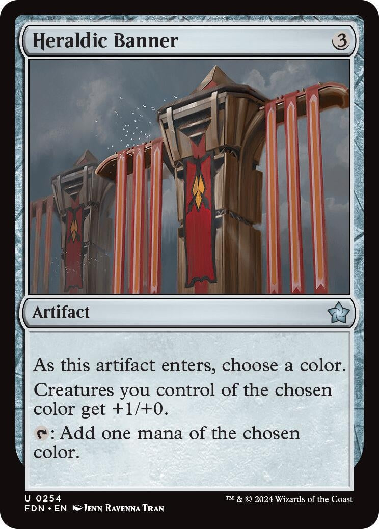 Image for Heraldic Banner (254) (Foundations) - Magic: The Gathering
