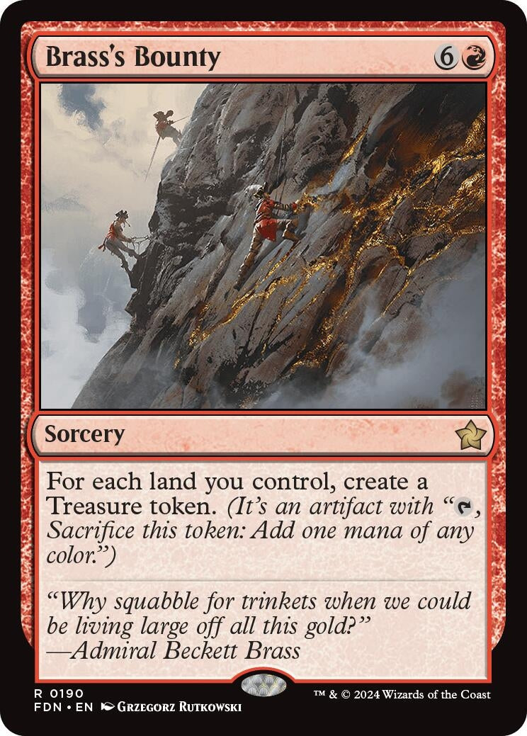 Image for Brass's Bounty (190) (Foundations) - Magic: The Gathering