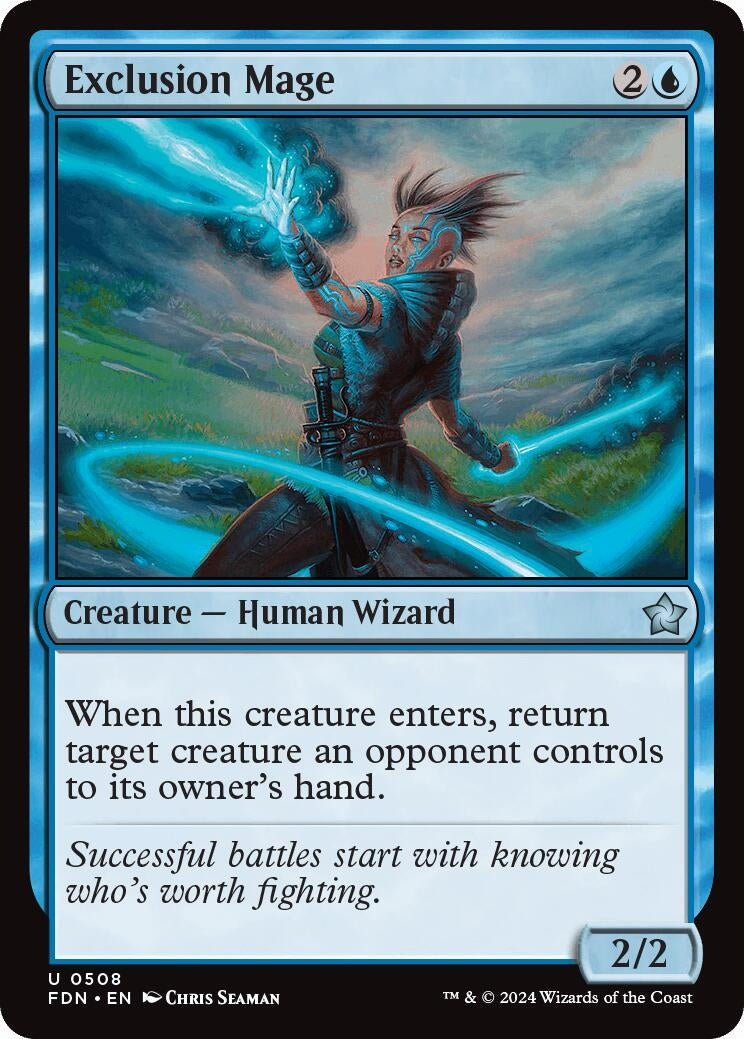 Image for Exclusion Mage (508) (Foundations) - Magic: The Gathering