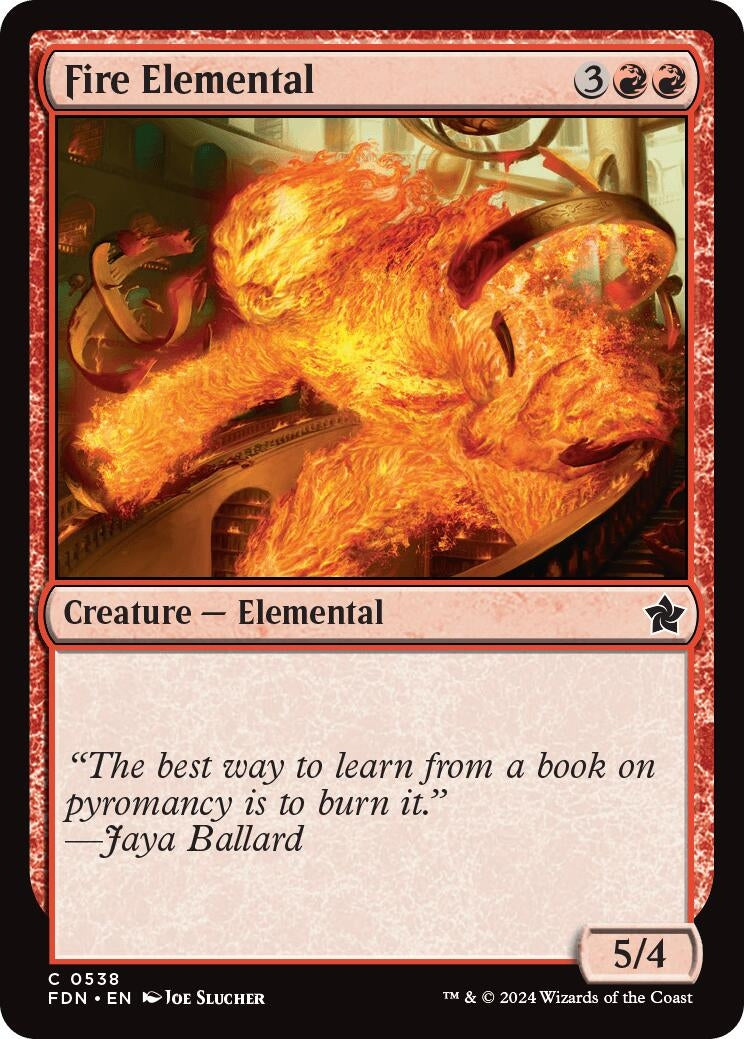 Image for Fire Elemental (538) (Foundations) - Magic: The Gathering