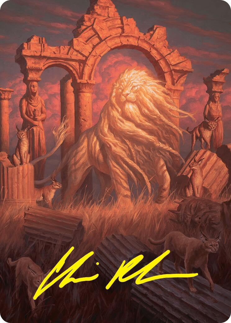 Image for Arahbo, the First Fang Art Card (26/54) (Gold-Stamped Signature) (26) (Foundations) - Magic: The Gathering