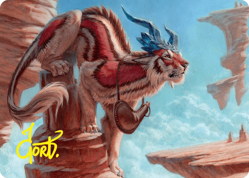 Image for Felidar Savior Art Card (3/54) (Gold-Stamped Signature) (3) (Foundations) - Magic: The Gathering