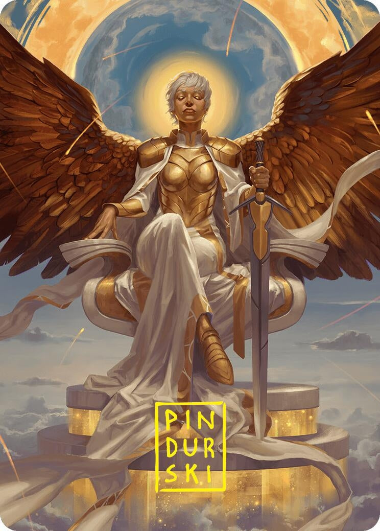 Image for Herald of Eternal Dawn Art Card (27/54) (Gold-Stamped Signature) (27) (Foundations) - Magic: The Gathering
