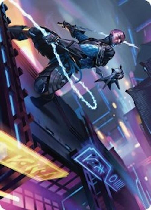 Image for Kaito, Cunning Infiltrator Art Card (51/54) (51) (Foundations) - Magic: The Gathering