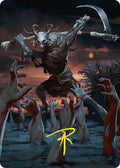 Image for Abyssal Harvester Art Card (34/54) (Gold-Stamped Signature) (34) (Foundations) - Magic: The Gathering