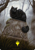 Image for Nine-Lives Familiar 2 Art Card (36/54) (Gold-Stamped Planeswalker Symbol) (36) (Foundations) - Magic: The Gathering