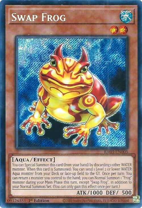 Image for Swap Frog (Secret Rare) (RA03-EN005) - YuGiOh