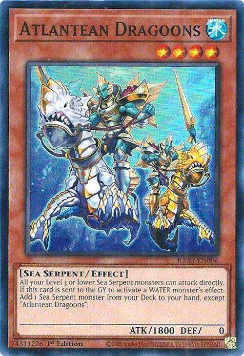 Image for Atlantean Dragoons (RA03-EN006) - YuGiOh