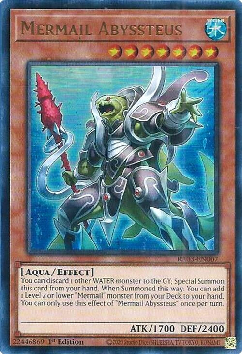 Image for Mermail Abyssteus (UR) (RA03-EN007) - YuGiOh