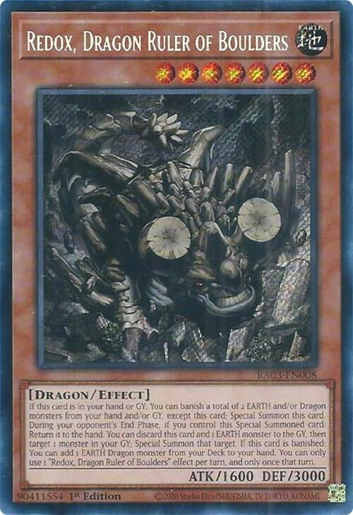 Image for Redox, Dragon Ruler of Boulders (Secret Rare) (RA03-EN008) - YuGiOh