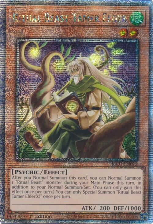 Image for Ritual Beast Tamer Elder (Quarter Century Secret Rare) (RA03-EN012) - YuGiOh