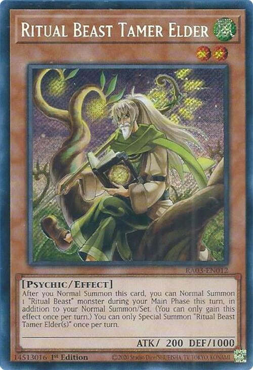 Image for Ritual Beast Tamer Elder (Secret Rare) (RA03-EN012) - YuGiOh