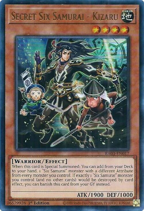 Image for Secret Six Samurai - Kizaru (UR) (RA03-EN017) - YuGiOh