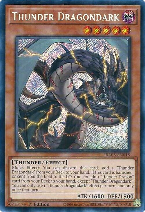Image for Thunder Dragondark (Secret Rare) (RA03-EN018) - YuGiOh