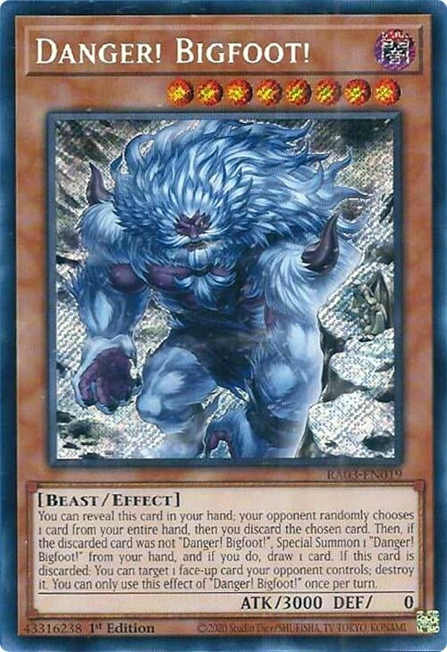 Image for Danger! Bigfoot! (Alternate Art) (Secret Rare) (RA03-EN019) - YuGiOh