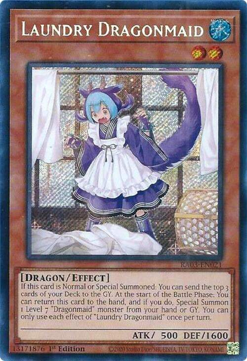 Image for Laundry Dragonmaid (Secret Rare) (RA03-EN021) - YuGiOh