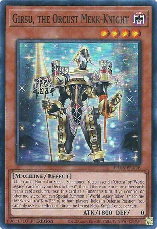 Image for Girsu, the Orcust Mekk-Knight (RA03-EN026) - YuGiOh