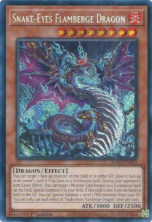 Image for Snake-Eyes Flamberge Dragon (Secret Rare) (RA03-EN033) - YuGiOh