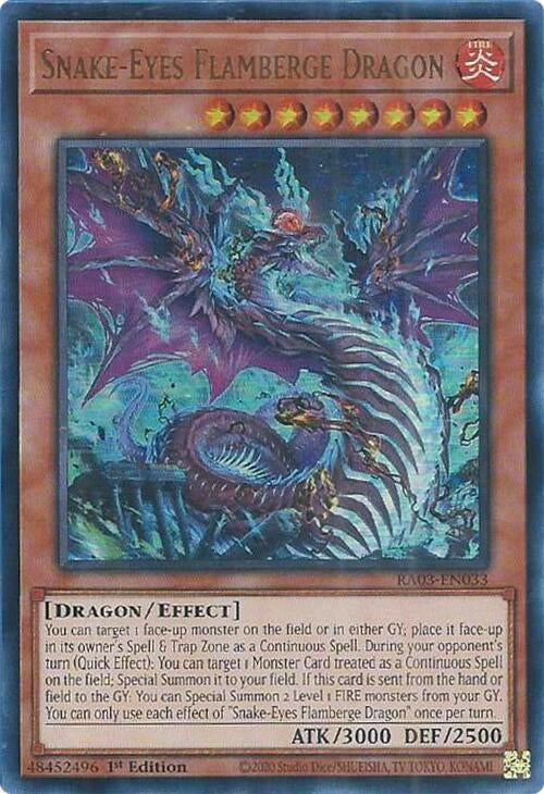 Image for Snake-Eyes Flamberge Dragon (UR) (RA03-EN033) - YuGiOh