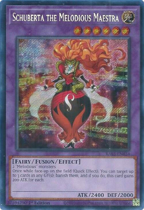 Image for Schuberta the Melodious Maestra (Secret Rare) (RA03-EN034) - YuGiOh