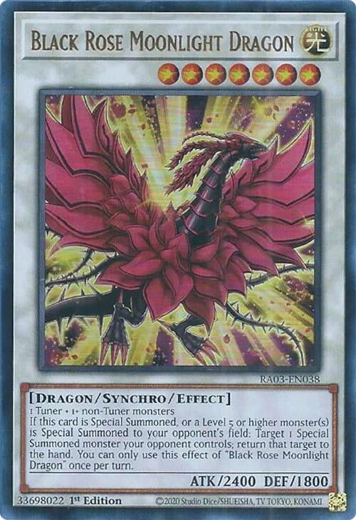 Image for Black Rose Moonlight Dragon (UR) (RA03-EN038) - YuGiOh