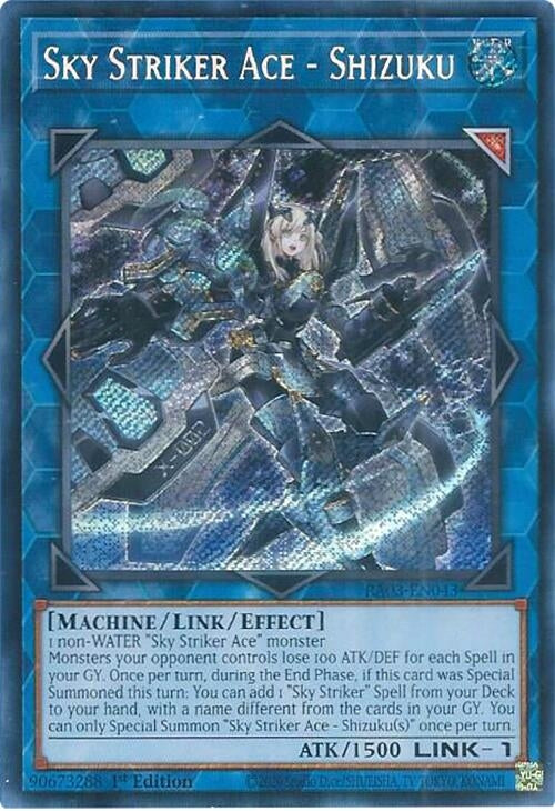 Image for Sky Striker Ace - Shizuku (Secret Rare) (RA03-EN043) - YuGiOh