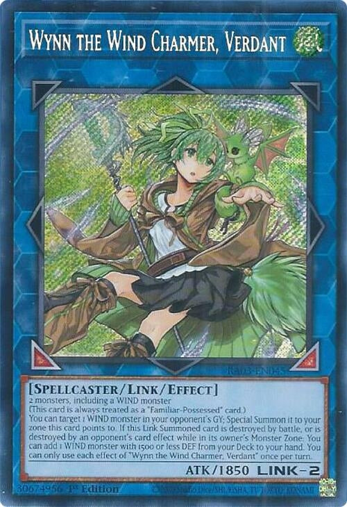 Image for Wynn the Wind Charmer, Verdant (Secret Rare) (RA03-EN045) - YuGiOh